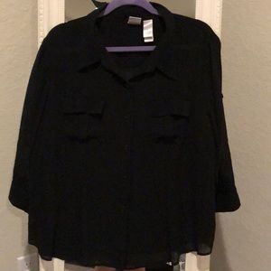 black blouse.